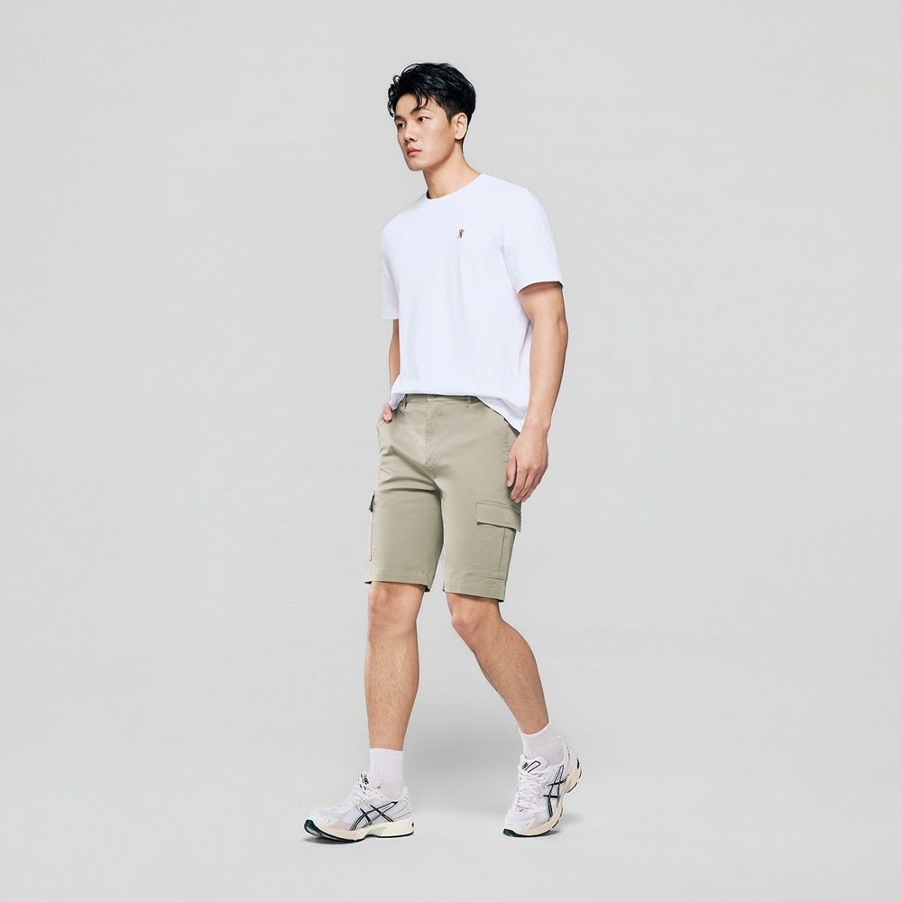 GIORDANO 男裝機能涼感工裝冰冰短褲【多色任選】 (17 奶荊草綠)
