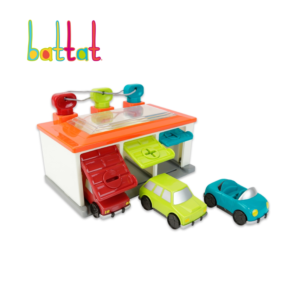 Battat 藍綠紅車庫
