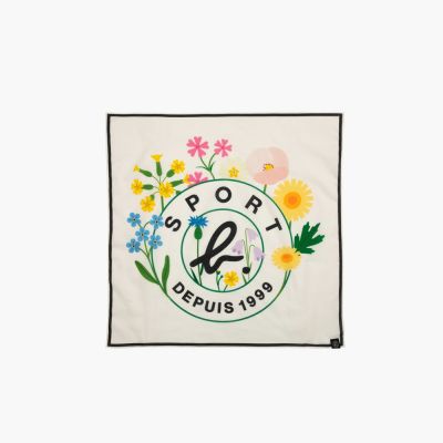 agnes b. Sport b. logo 花卉印花領巾