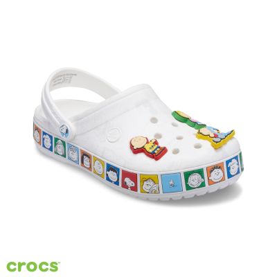Crocs卡駱馳 (中性鞋) Crocband 卡駱班 史努比克駱格 Peanuts Crocband -七彩色 212115-90H