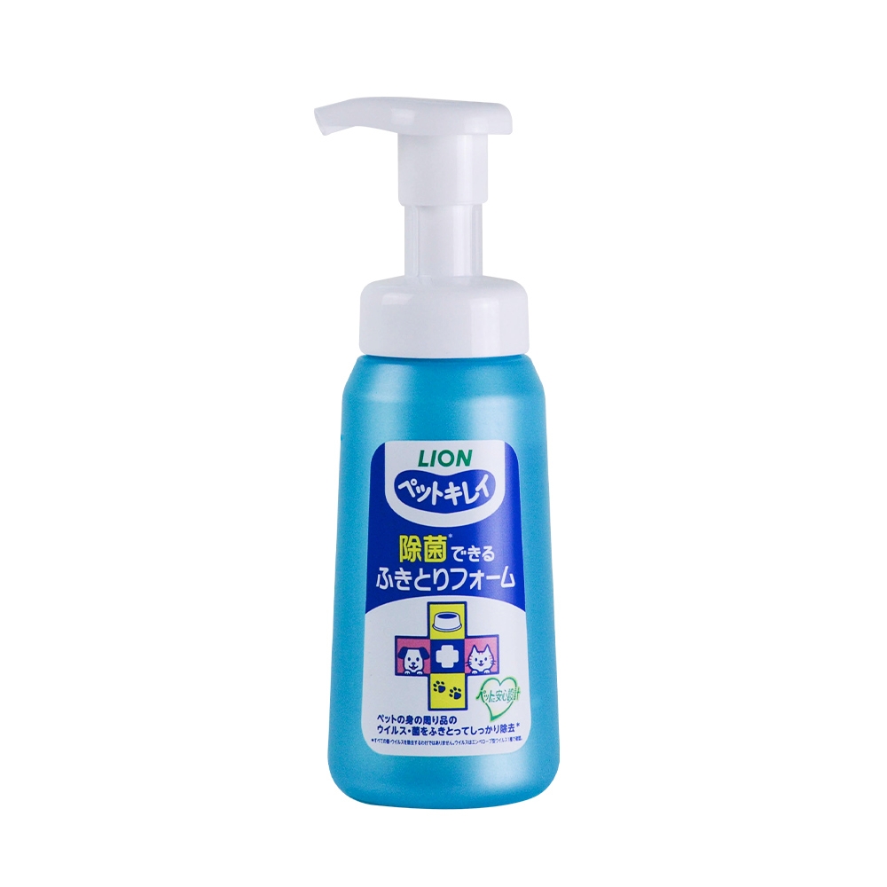 日本LION PET綺麗系列 犬貓身體/周邊潔淨慕斯 250ml