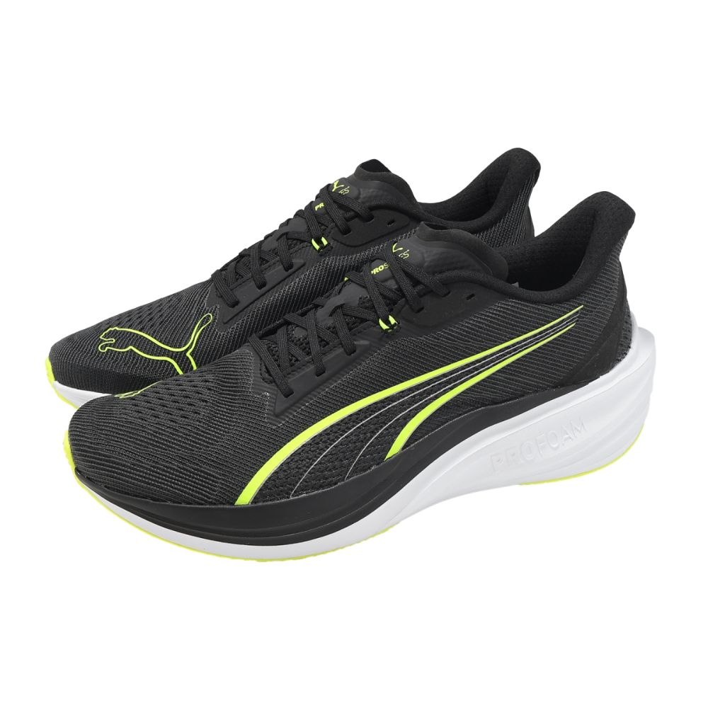 Puma 慢跑鞋 Darter Pro 男鞋 黑 黃 緩震 運動鞋 310152-14