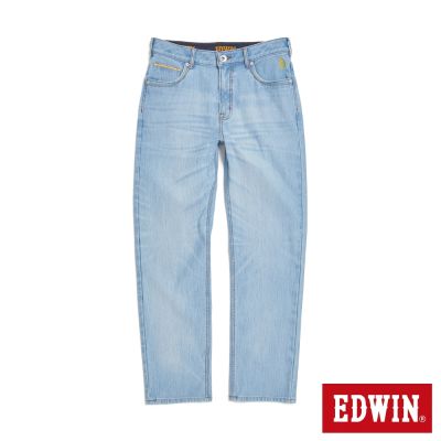 EDWIN 男裝 JERSEYS 鳳梨纖維舒適丹寧直筒迦績褲-重漂藍