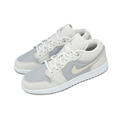 Nike 休閒鞋 Air Jordan 1 Low SE GS 大童 女鞋 灰 AJ1 IO2060-100