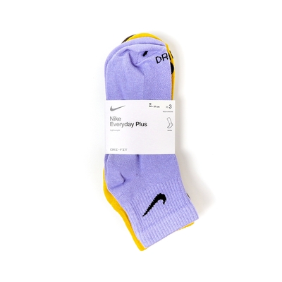 Nike 襪子 Everday Plus Lightweight 短襪 短筒襪 男女款 紫 黃 棕  SX6893-927