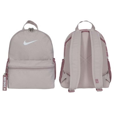 NIKE JUST DO IT 小型後背包-雙肩包 肩背包 旅行包 DR6091-019 淺藕紫粉白