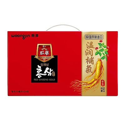 韓國熊津 任選-紅蔘飲x8入+紅蔘飲禮盒 (24入/盒)共32入含贈品
