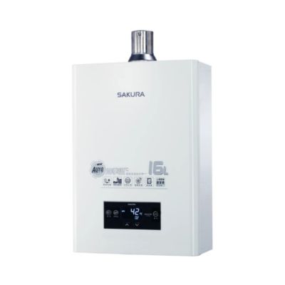 SAKURA櫻花牌 (全省安裝)櫻花16公升強制排氣DH1670H四季溫智能恆溫熱水器天然氣DH-1670HN