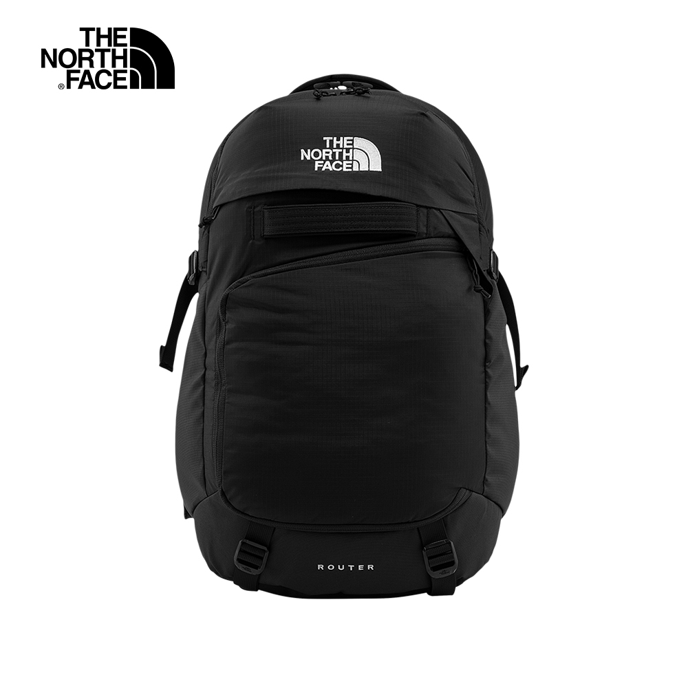 The North Face 官方旗艦】北面男女款黑色便捷收納休閒後背包