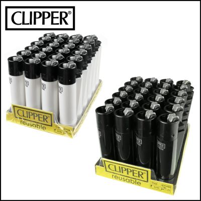 【CLIPPER】西班牙品牌~火石打火機(白/黑 2色可選-1盒24入)