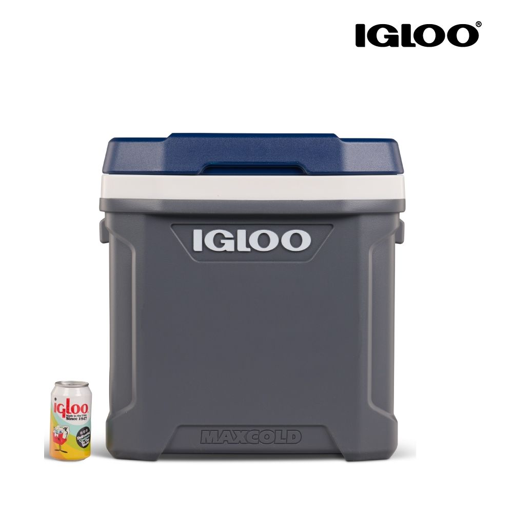 IGLOO MAXCOLD 系列五日鮮62QT 拉桿冰桶 34962【深灰色-深藍色蓋】
