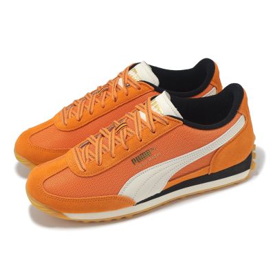 Puma 休閒鞋 Easy Rider Footie 男鞋 女鞋 橘 白 拼接 麂皮 復古 運動鞋 40155901