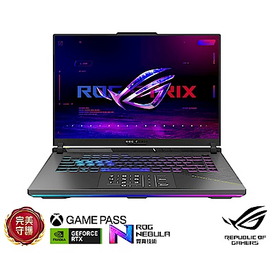 ASUS華碩 ASUS G614PR 16吋2.5K電競筆電 (Ryzen 9 8940HX/GeForce RTX 5070 Ti/16GB/1TB SSD/幻潮黑/ROG Strix G16)