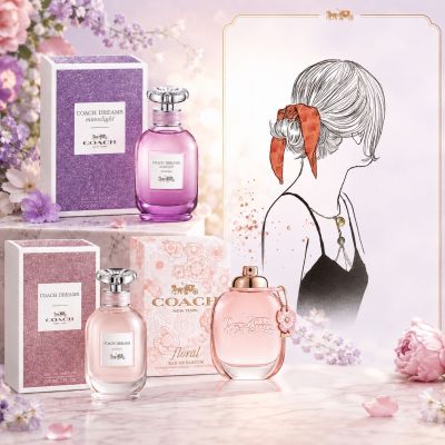COACH品牌50ml淡香精/香水(加贈精美造型髮圈)