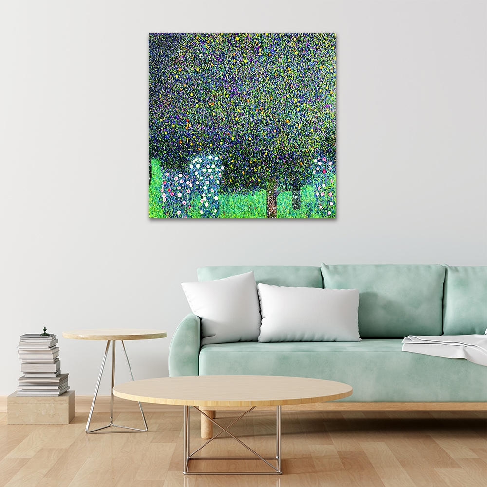 御畫房 花園 國家一級畫師手繪油畫80×80cm(VF-174)