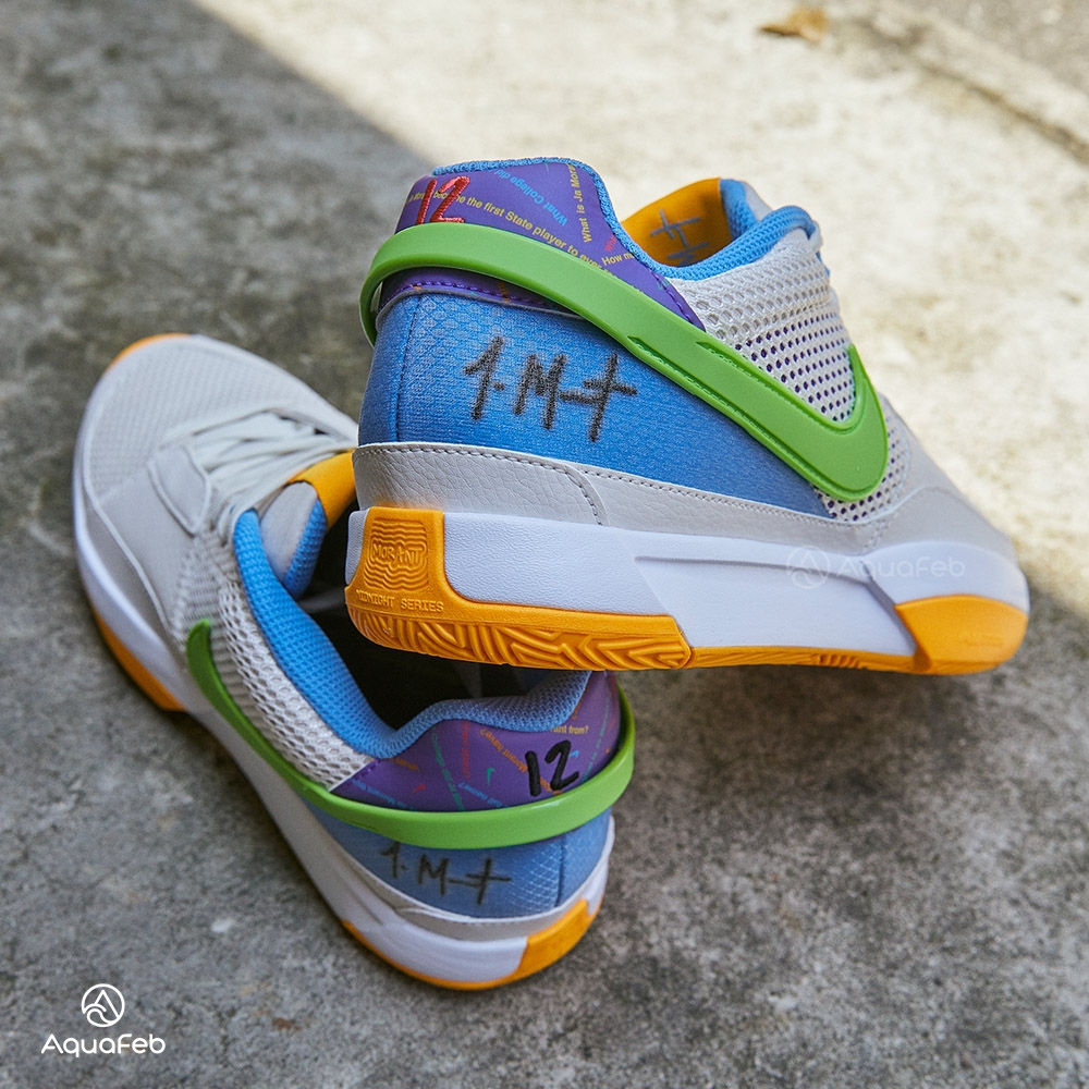 Nike JA1 Day one Family trivia 男白黃訓練實戰休閒籃球鞋DR8786-001