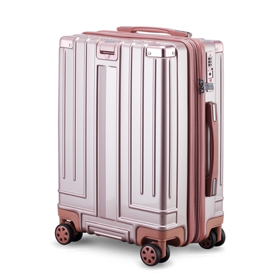 Bogazy Stacy POLO星際幻影 20吋海關鎖可加大輕量行李箱/聯名款(玫瑰金)