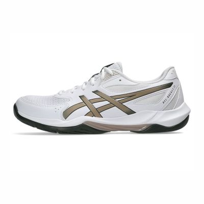 Asics 亞瑟士 GEL-Rocket 12 [1071A116-106] 男女 排球鞋 羽球鞋 包覆 回彈 白 金黑