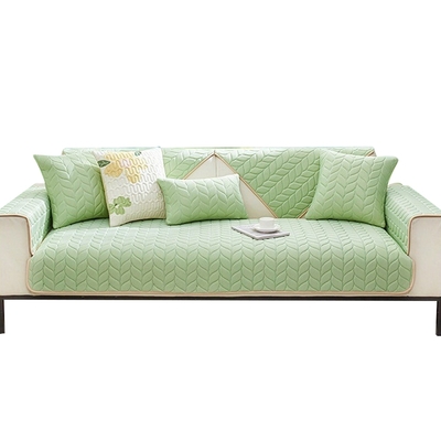 【莫內花園】冰絲乳膠涼感防滑沙發墊-單人/三人座任選(可水洗沙發套 冰涼墊 涼感坐墊 保潔墊)