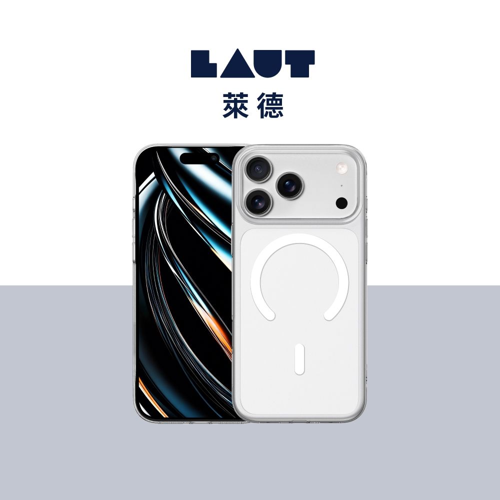 LAUT 萊德 iPhone 18/17 Pro/Pro Max 磁吸晶透保護殼-相機按鍵 (支援MagSafe 手機殼) (18/17 Pro)