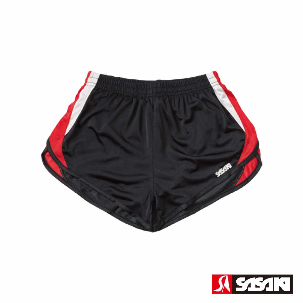 SASAKI 吸濕排汗田徑短褲 男女 六色任選 (黑/紅/白)
