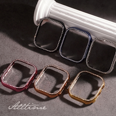 Apple Watch S10 42mm/46mm璀璨亮鑽防護邊框錶殼