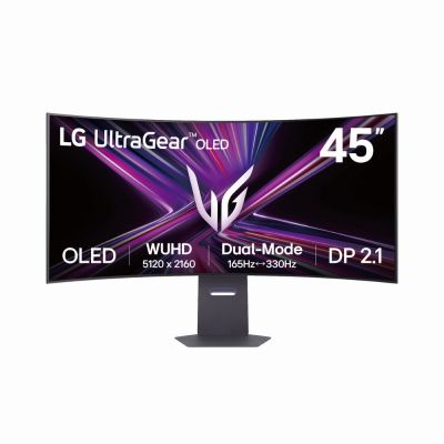 LG樂金 45GX950A-B 是一款 45 吋 OLED 電競螢幕，具備 2K 解析度（5120 x 2160）與 165Hz 至 330Hz 高重新整理率，提供極致的畫質與流暢的遊戲體驗。支援 G-Sync 相容技術，確保畫面無撕裂。曲面設計帶來全景視覺享受，178° 水平與垂直可視角度，讓視野更廣。內建喇叭，支援 1.07B 色彩，適合電競玩家與影音愛好者。