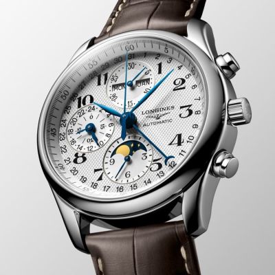 LONGINES 浪琴 巨擘系列 月相盈虧 經典機械腕錶 40mm / L2.673.4.78.3