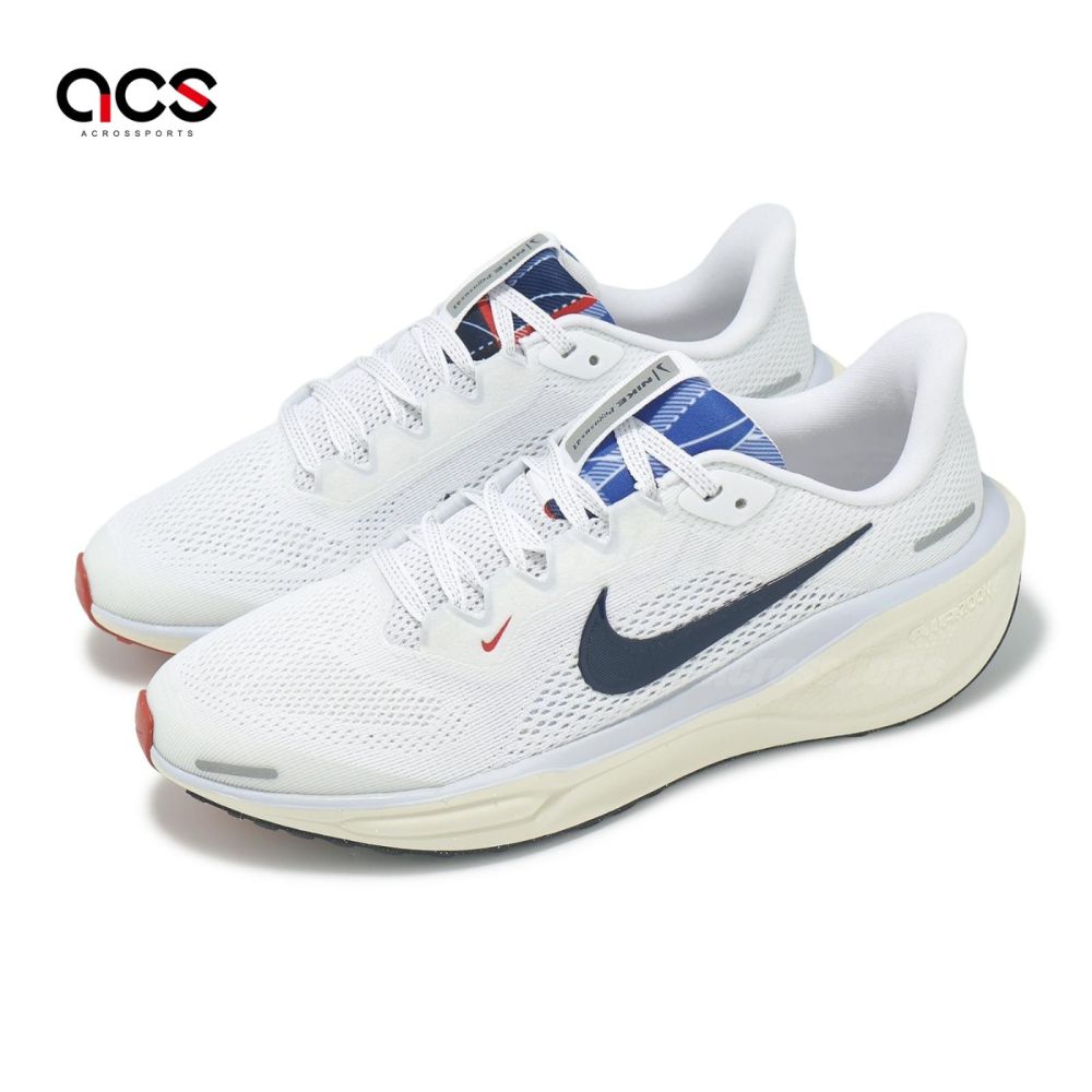 Nike 慢跑鞋Air Zoom Pegasus 41 GS 大童女鞋白藍小飛馬運動鞋IH7334