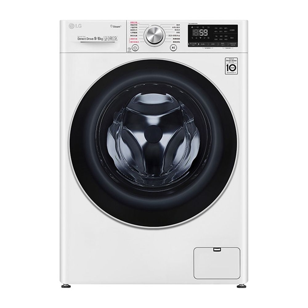 LG 樂金 9公斤 Wi-Fi蒸氣滾筒洗衣機(蒸洗脫烘)-冰瓷白(WD-S90VDW)