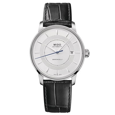 MIDO美度 官方授權 BARONCELLI SIGNATURE永恆系列 經典機械腕錶 錶 手錶 送禮 39mm/M0374071603101
