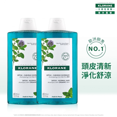 蔻蘿蘭官方直營 頭皮淨化涼感洗髮精400ml *2入組