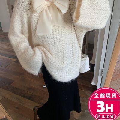 【梨卡】隔日到貨 女裝 毛衣 長袖 氣質針織 慵懶風毛衣 顯瘦外套 秋冬針織 毛衣套頭 保暖DR712【現貨24H】