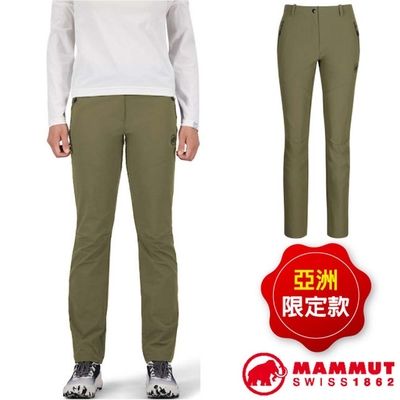 長毛象 AF 女 Trekkers 3.0 SO Pants 機能彈性透氣快乾防潑水長褲.登山健行褲 綠鬣蜥
