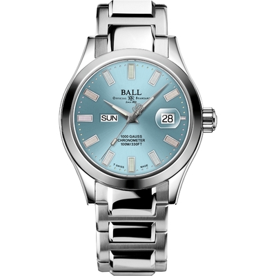 BALL 波爾錶 Engineer III Marvelight 天文台認證經典機械腕錶-冰藍40mm NM9036C-S1C-IBE