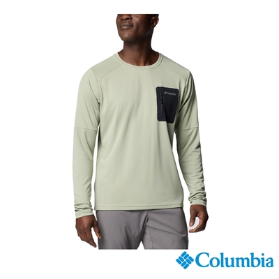 Columbia 哥倫比亞 男款- PF50快排長袖上衣-灰綠 UAO16930GG/IF