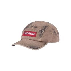 Supreme Overdyed Camp Cap 五分割帽帽子染色褐色SS26H92-TN [台灣現貨