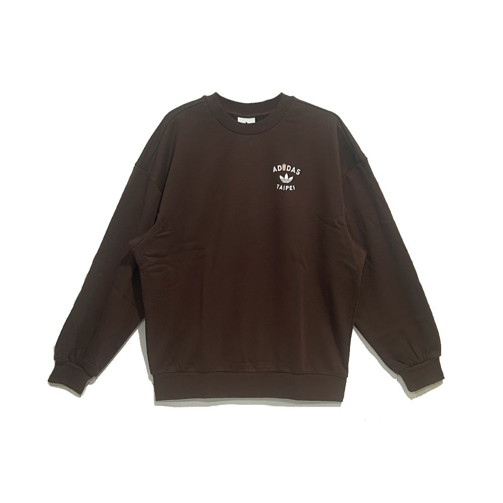 【Adidas 愛迪達】BUBBLE TEA CREW 珍珠奶茶系列 圓領長袖T恤 男女 A-LI3243 B-LI3244 精選三款 (C 男女款-LI3245)