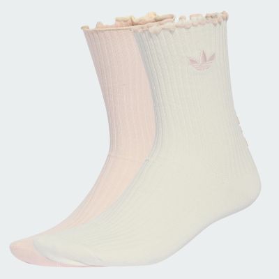 ADIDAS RUFFLE CR S 2P 男女 中統襪 KR4221
