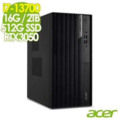 Acer 宏碁 Veriton VM4715G 商用電腦 (i7-13700/16G/2TB+512G SSD/RTX3050-8G/W11P)