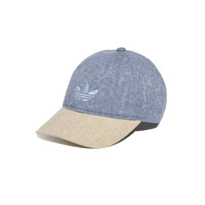 【Adidas 愛迪達】 DENIM CB CAP 丹寧撞色 運動帽 鴨舌帽 男女 - LD6390