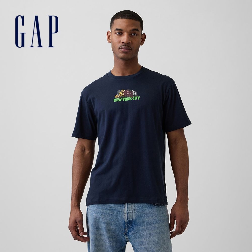【GAP】Gap Logo T恤-海軍藍(889483) (海軍藍)