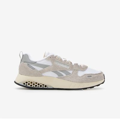 Reebok CL Leather Hexalite [100032781] 男 休閒鞋 運動 反光 蜂巢 緩震 灰白