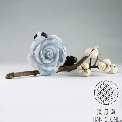 お得品‼️新入荷❣️天然A貨翡翠 厚重感、満工【花開富貴、鳳穿牡丹】　鑑定書付き 2B800C8793-SP-22103132.jpg