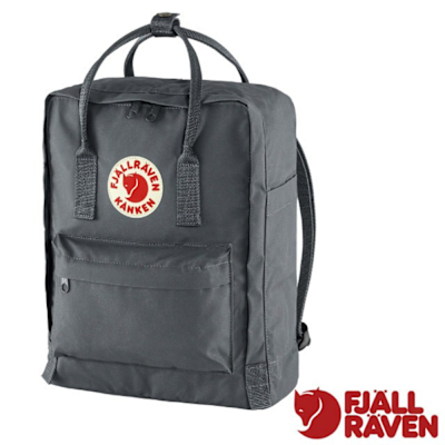 【Fjallraven 北極狐】Kånken 多功能輕量防潑水日用背包16L.通勤書包.休閒背包 23510-046 超級灰