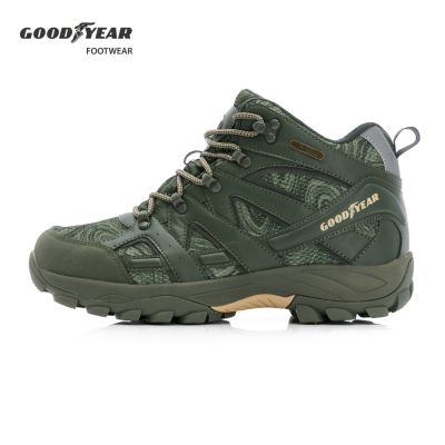 【GOODYEAR 固特異】登山者M3-動態防水戶外鞋/男鞋 耐磨 橡膠底 防撞鞋頭 綠色(GAMO53525)
