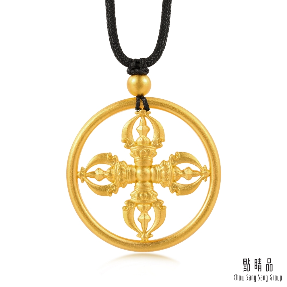 點睛品】東方古祖十字金剛杵古法黃金項鍊_計價黃金| 點睛品