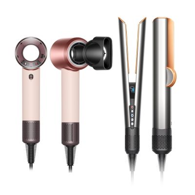 【七夕限定雙機組】Dyson戴森 HD19 Supersonic Travel 隨行吹風機＋Dyson airstrait 二合一吹風直髮器 HT01