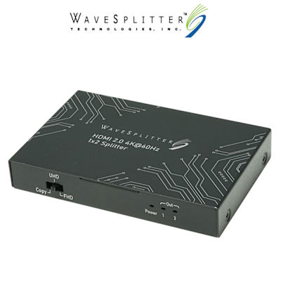 WAVESPLITTER 威世波 HDMI 2.0 4K@60Hz 一進二出影像分配器(WST-PSP002)