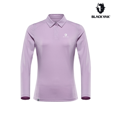 BLACKYAK 韓國 女 PLIT ECO長袖POLO衫[丁香紫]春夏 運動衣 登山服 健行 POLO衫 跑步 休閒上衣 BYCB1WC301